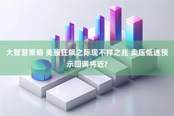大智慧策略 美股狂飙之际现不祥之兆 卖压低迷预示回调将近?