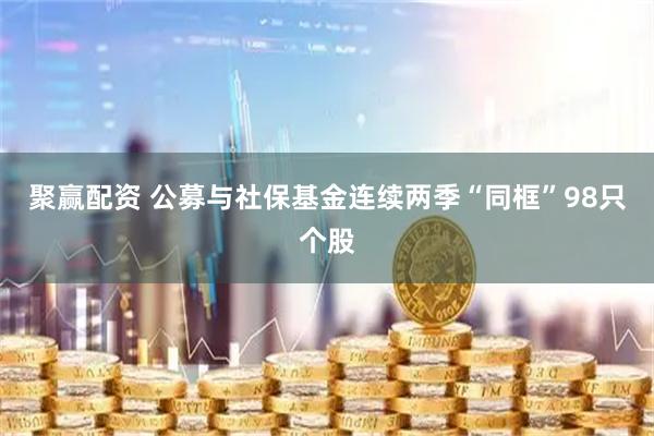 聚赢配资 公募与社保基金连续两季“同框”98只个股